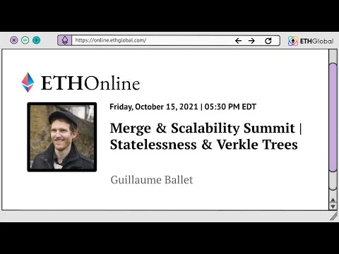 Guillaume Ballet's talk ‘Statelessness & Verkle Trees’